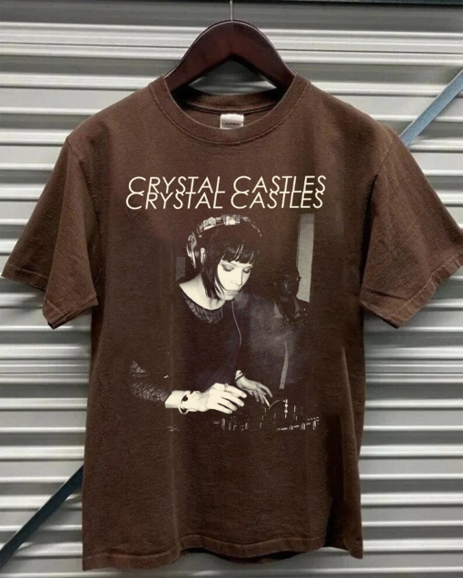 Crystal Castles Music Tour Shirt, 90s Crystal Castles Music Band Tee, Castles Alice Glass & Ethan Kath Tee, Doe Deer Song, Gift for Fans