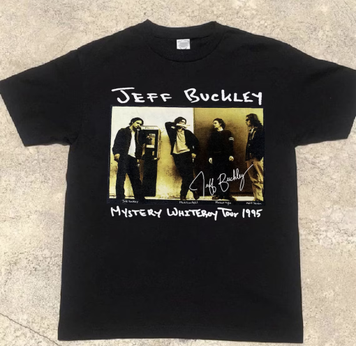 Fireheart Throne of Glass Concert Shirt (Copy)Jeff Buckley Mystery White Boy Tour 1995 Music Tour Unisex T-Shirt, Jeff Buckley Concert Graphic Shirt, Anniversary Gift for Fans