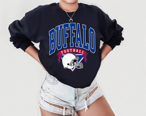 Vintage Buffalo Football Crewneck, Buffalo Bill Sweatshirt, Bill Sweatshirt, Bills Football, Buffalo New York, Buffalo Fan Gift