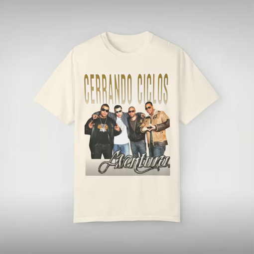 2024 Aventura Tour, Cerrando Ciclos, Concert T-shirt , Bachata Unisex Garment-Dyed T-shirt