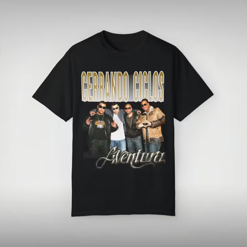 2024 Aventura Tour, Cerrando Ciclos, Concert T-shirt , Bachata Unisex Garment-Dyed T-shirt