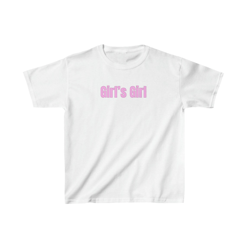 Girl’s Girl Y2k  crop top, Pink Girlhood Tshirt, Aesthetic 2000s Slogan crop top, Teenage Girl Gift, Y2k Grunge Top, Coquette Clothes