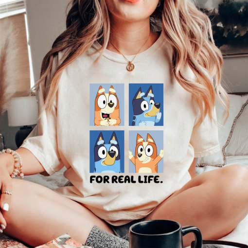 Bluey Bandit Bingo Shirt, Bluey For Real Life shirt, Bluey Family Matching Tee, Digital Instant shirt