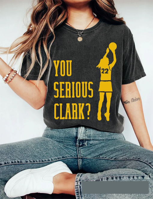 You Serious CCaitlliinn Cllaarkk T-shirt Basketball Player MVP Slam Dunk Vintage Graphic Tee Merchandise Unisex Sweatshirt Hoodie Gift