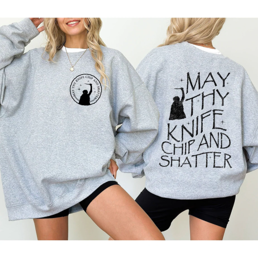 Dune Knife Chip and Shatter Sweatshirt – Dune Arrakis Sweater, Dune Fan Gift, Dune Inspired Clothing, Dune Book Hoodie, Dune Slogan Shirt