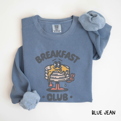 Breakfast Club Aesthetic Bohemian Retro Vintage Comfort Colors Sweatshirt Oversized Retro Graphic Sweatshirt Grunge Hippie Boho Graphic