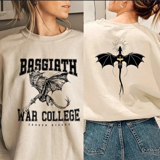 Basgiath War College Romantasy Fourth Wing Sweatshirt Dragon Rider Dark Romance Shirt Bookish Gift For Her Mum