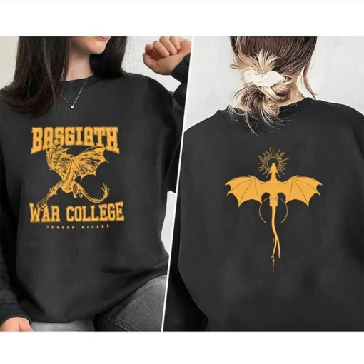 Basgiath War College Romantasy Fourth Wing Sweatshirt Dragon Rider Dark Romance Shirt Bookish Gift For Her Mum