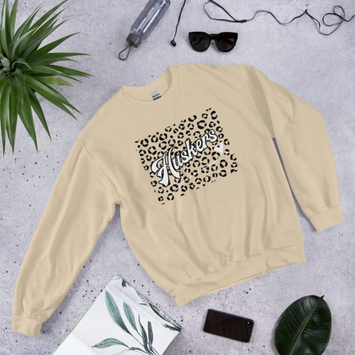 Nebraska Cornhuskers Huskers Leopard Print Unisex Sweatshirt