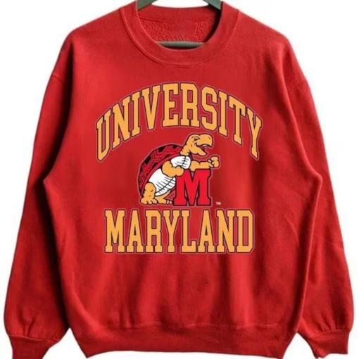 Vintage University of Maryland Sweatshirt, Maryland Terrapins Shirt, UMD Shirt, NCAA Basketball, Vintage Shirt, Unisex Shirt Sweatshirt