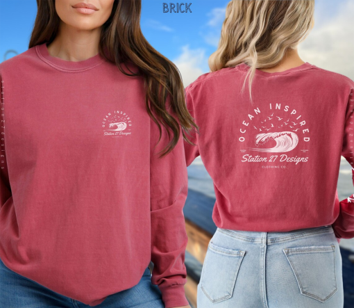 Ocean Inspired Style Shirt: Station 27 shirt California Shirt, Comfort Colors Long Sleeve, Aesthetic Unique Holiday Gift