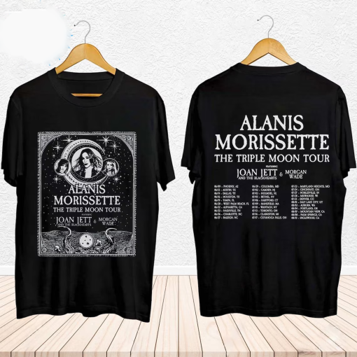 Alanis Morissette The Triple Moon Tour 2024 Shirt, Alanis Morissette Fan Shirt, Alanis Morissette 2024 Tour, The Triple Moon Concert Shirt