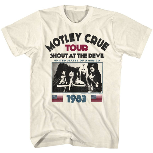 Motley Crue Shout at the Devil Tour 1983 T Shirt