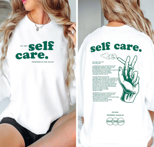 90s Retro Self Care Mac Miller Shirt Shirt, Swimming T-shirt, Vintage Shirt ,Hip Hop Tee