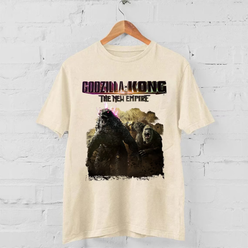 Godzilla X Kong The New Empire 2024 Vintage Shirt, Godzilla X Kong Shirt, Godzilla Movie Shirt, Godzilla X Kong Fan Gifts