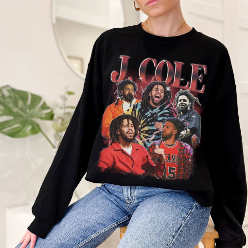 J Cole Vintage Style Bootleg T-Shirt | J Cole Rap Tee | Retro Oversized Unisex 90s Graphic Shirt | Hip Hop Tee | Music Birthday Gift