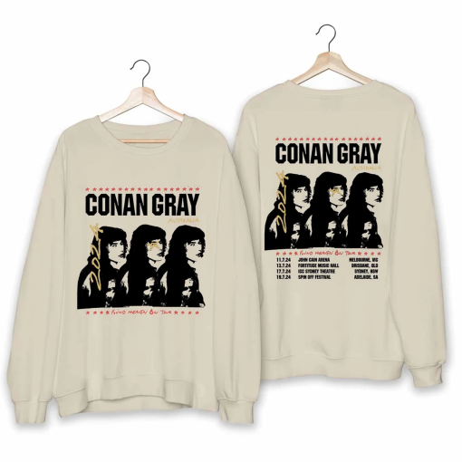 Conan Gray – Found Heaven On Tour 2024 Australia Shirt, Conan Gray Shirt, Conan Gray 2024 Concert Shirt, Found Heaven On 2024 Concert Shirt