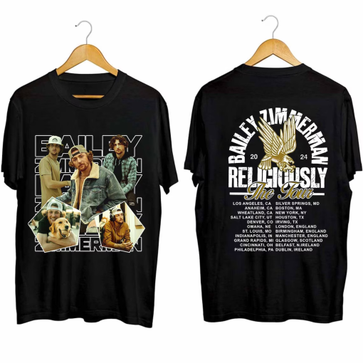 Bailey Zimmerman Religiously World Tour 2024 Shirt, Bailey Zimmerman Fan Shirt, Bailey Zimmerman Country Music Shirt, Bailey Zimmerman Gift