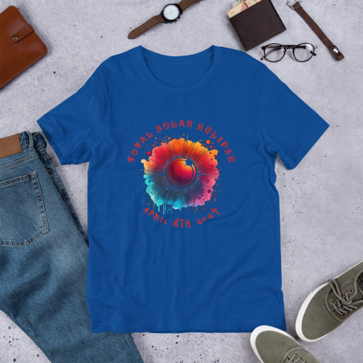 Total Solar Eclipse 2024, April 8th 2024, Astronomy Gift, Eclipse Souvenir, Viewing Outfit, Celestial T-shirt, Eclipse Event, unisex T-shirt