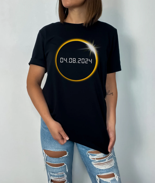 Total Solar Eclipse Tee, Twice In A Lifetime 2024 Shirt, Astrology Shirt, Eclipse Event Shirt, Astronomy Lover Tee, Total Eclipse T-shirt