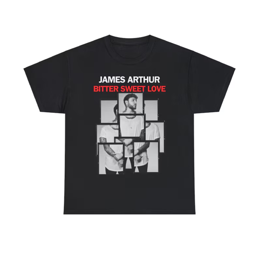 James Arthur tshirt, james arthur tour shirt, womens clothing, mens clothing, Unisex Heavy Cotton Tee