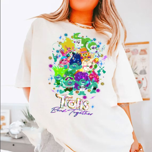 Trolls band together shirt, Queen Poppy Shirt, Bro Zone trolls shirt, Family trolls shirt, Disney trip Tee