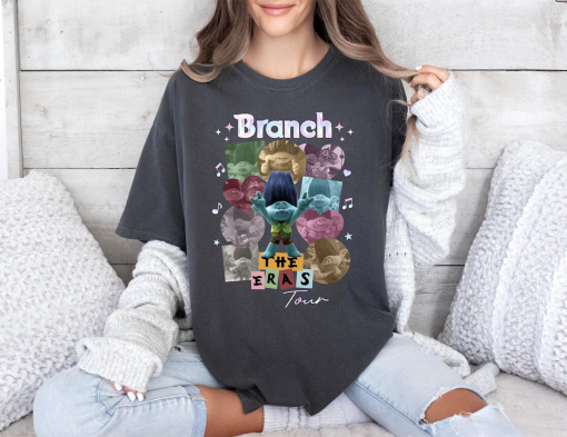 Branch the Eras Tour Trolls Band Together Shirt, Trolls Band Together Character Shirts, Troll Lover Gift