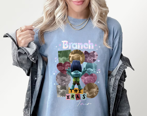 Branch the Eras Tour Trolls Band Together Shirt, Trolls Band Together Character Shirts, Troll Lover Gift