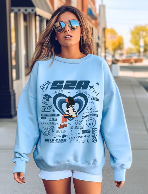 Sza Sweatshirt, SOS Album Unisex, Classic Tee For Men, For Women, Graphic T Shirt, Vintage, Music Lovers gift, Streetwear