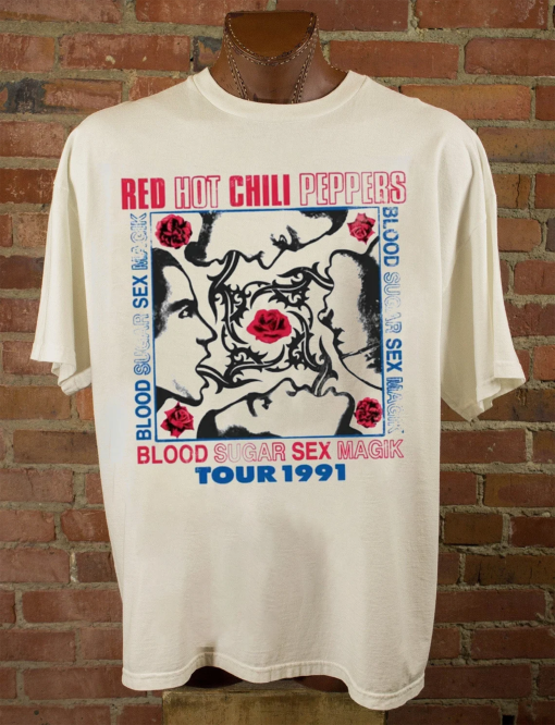 Red Hot Chili Peppers 90’s Vintage Style Unisex T-Shirt, Red Hot Chili Peppers Rock Band 2023 Tshirt Sweatshirt Hoodie Unisex