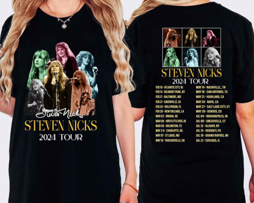 Fleetwood Mac Stevie Nicks 2024 Live In Concert Shirt, Stevie Nicks 2024 Tour Shirt, Vintage Stevie Nicks Fan Gifts, Music Tour Shirt.