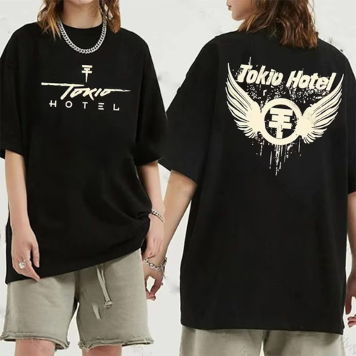 Vintage Tokio Hotel Tour Beyond The World 2 Sided T Shirt, Tokio Hotel merch, Tokio Hotel Shirt, Music Tour 2023 Tees