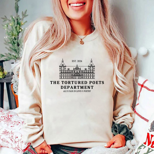 The Tortured Poets Department Sweatshirt, TTPD Crewneck Sweatshirt, Taylor New Album 2024 Hoodie, Gift for Swiftie, Country Music Shirt