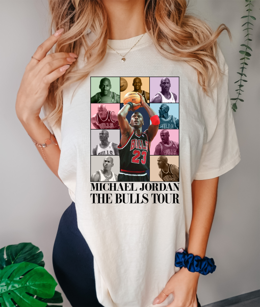 Vintage Michael Jordan The Bulls Tour Shirt, Basketball GOAT Shirt