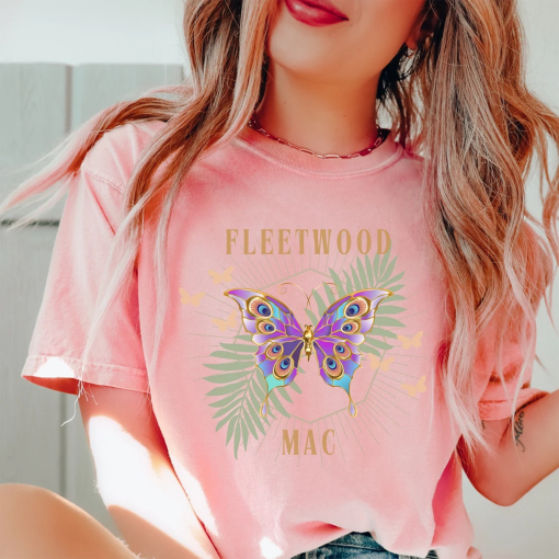 Fleetwood Mac Shirt Stevie Nicks Shirt Fleetwood Mac Tshirt Fleetwood Mac Flower Shirt Vintage Tshirt Classic Rock 70s Comfort Colors