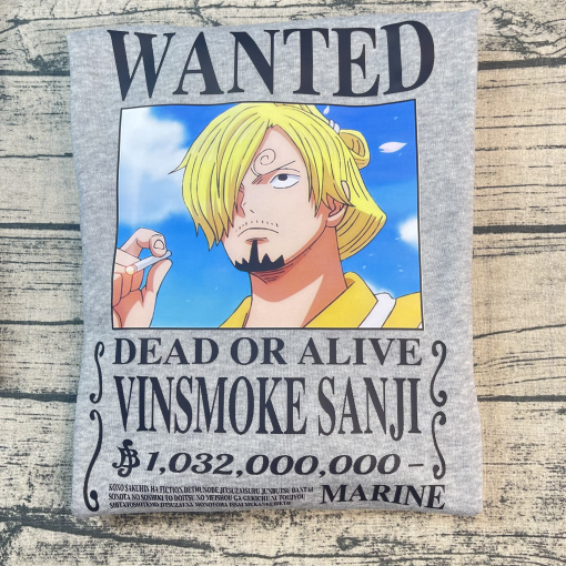 Vinsmoke Sanji Wanted One Piece Anime Sweatshirt