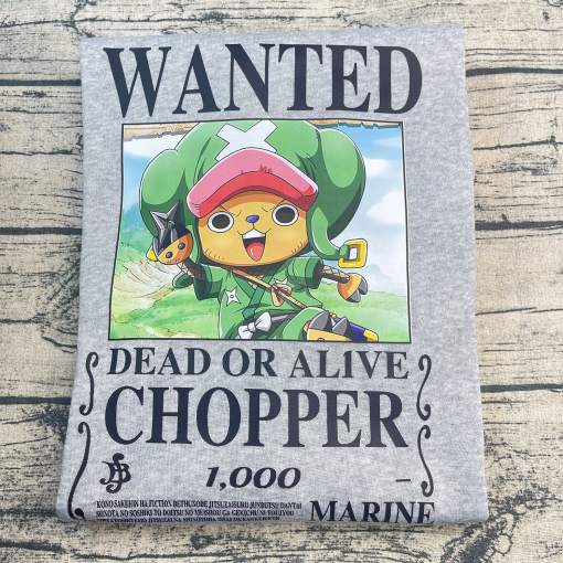 Chopper Wanted One Piece Anime Sweatshirt