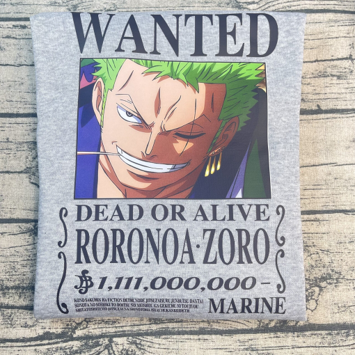 Zoro Wanted One Piece Anime Sweatshirt