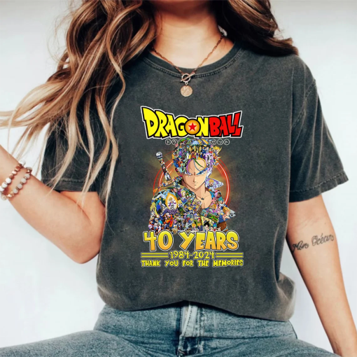 Akira Toriyama dragon ball RIP Shirt, Akira Toriyama RIP, 40 Years 1984 – 2024 Thank You For The Memories Shirt, 40 years anime T-shirt