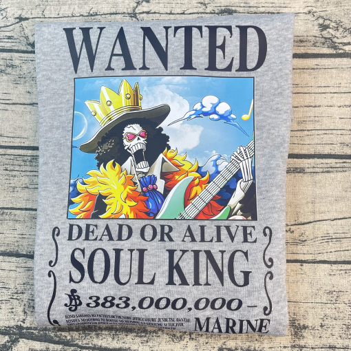 Soul King Brook Wanted One Piece Anime Sweatshirt