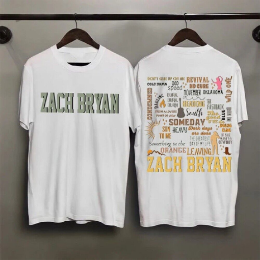 Zack Bryan Tracklist Sweatshirt 2 Side, Zach Bryan 90s Rap Tshirt, Country Music