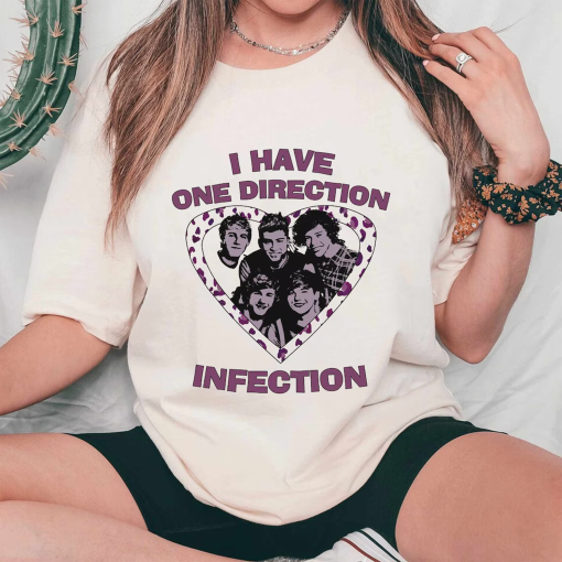 I have 1D Infection One Direction T-shirt, One Direction Shirt, Vintage One Direction tour T-shirt, Gift for Fans