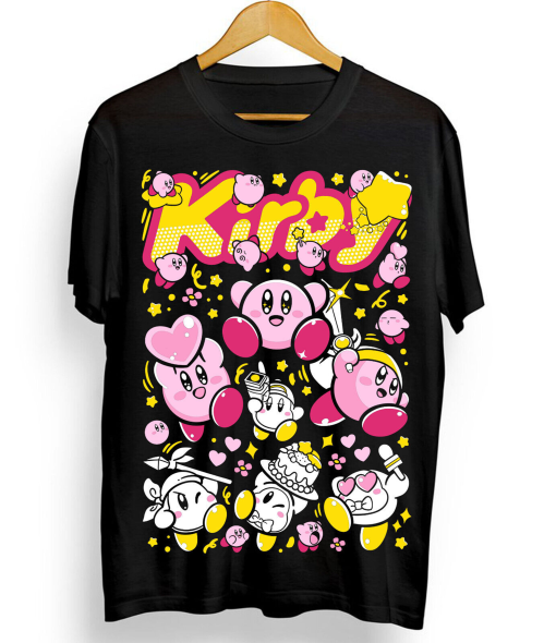 Kirby T-shirt Kirby Nintendo Retro Gaming Japan T shirt Anime Shirt All