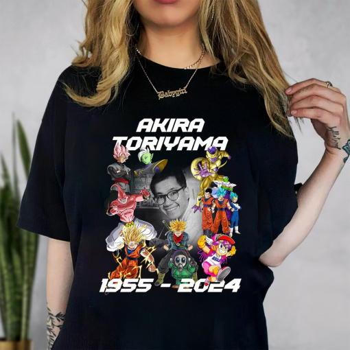 Akira Toriyama dragon ball RIP Shirt, Akira Toriyama RIP, 40 Years 1984 – 2024 Thank You For The Memories Shirt, 40 years anime T-shirt