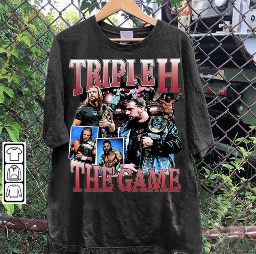 Vintage 90s Graphic Style Triple H T-Shirt – Triple H Sweatshirt – American Professional Wrestler Tee For Man and Woman Unisex Shirt