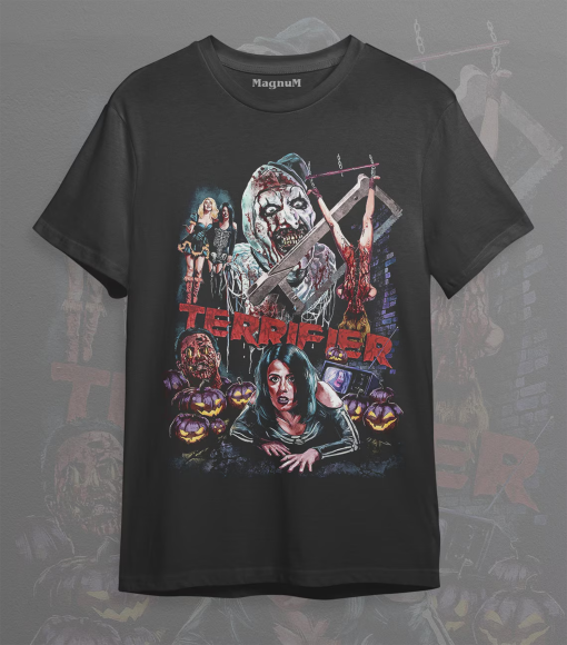 Vintage Terrifier Scary Clown Horror Movie unisex t-shirt – Limited Terrifier Movie tshirt – Gifts For Men and Women – Halloween tee