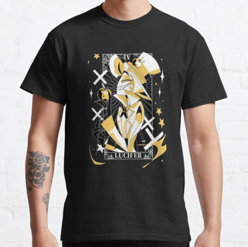 The Dark Allure Of Hazbin Hotel With Lucifer Iv T-shirt, Animated Series, Hazbin Hotel Characters, Shirts For Women, Shirts For Men