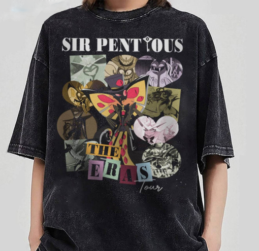 Hazbin Hotel Sir Pentious Eras Tour Shirt, Hazbin Hotel Cartoon Crewneck Sweatshirt Tee Tops