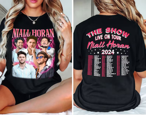 Vintage Niall Horan 2 Sides Shirt, Niall Horan Bootleg Shirt, Niall Horan 2024 Tour Shirt, The Show Live On Tour Gift for Fan