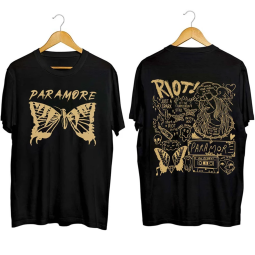 Vintage Paramore Doodle Shirt, Paramore Album Lyrics Merch, Music Tour 2 Sides Shirt, Hayley Williams, Paramore Rock Band Fan Gift